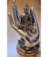 Buddha on Hand - Height 19 cm- resin - $18.72