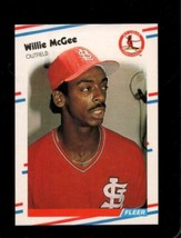 1988 Fleer #42 Willie Mcgee Nmmt Cardinals Nicely Cenered - £2.30 GBP