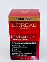 Loreal Paris Revitalift Triple Power Anti Aging Face Moisturizer Retinol... - $14.46