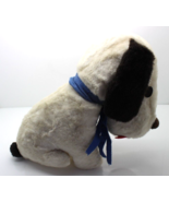 Vintage White/Black Snoopy Look-A-Like Dog Sitting 10 in Stuffed Animal - £25.66 GBP