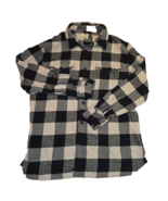 LEVIS - Flannel Shirt Men&#39;s Size L Check Plaid Relaxed Fit Button Up Lon... - $35.45 CAD