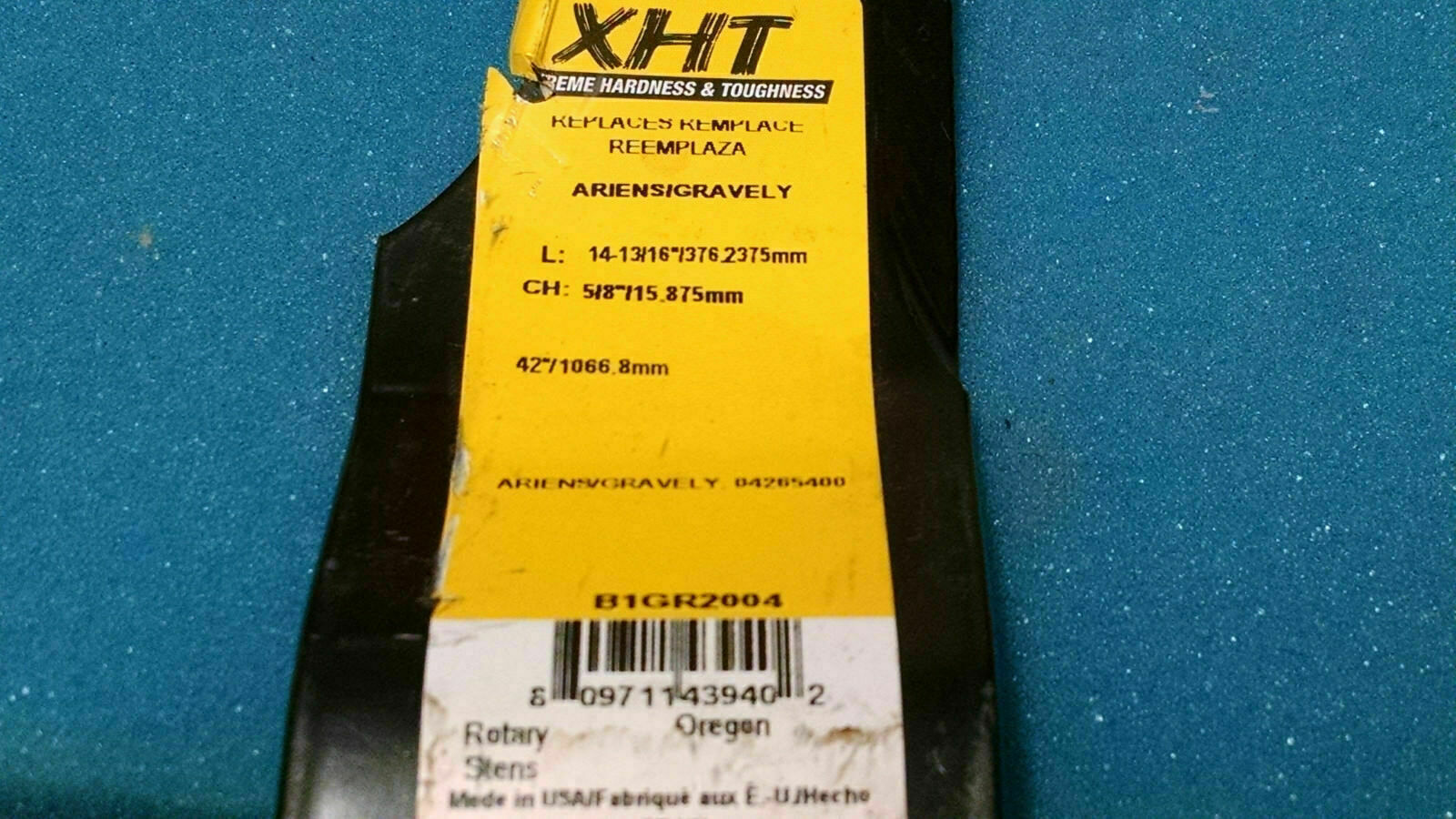 LOT OF 2 XHT LAWN MOWER BLADES FOR GRAVELY 04265400 145400 FOR 42" CUT #B1GR2004 - $26.12