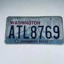   Washington Evergreen State Passenger License Plate ATL8769 - $225.96 MXN