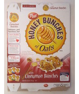 Empty POST Cereal Box HONEY BUNCHES OF OATS 2010 14.5 oz CINNAMON BUNCH ... - £6.84 GBP