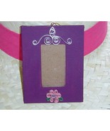 Handcrafted paper quill hanging picture frame, Purple New - £11.94 GBP