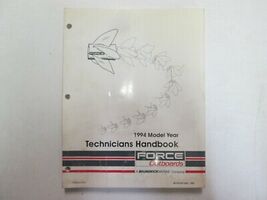 1994 Force Outboards Technicians Handbook Manual WATER DAMAGED WORN OEM - $7.08