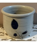 Williamsburg Pottery Blue Cobalt Small Salt Glazed 3” Crock - Made In Vi... - $15.38 CAD