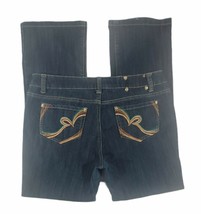 Rocawear Jeans 11 Womens/Juniors Dark Wash Mid Rise Bootcut Denim Bottoms - £14.69 GBP