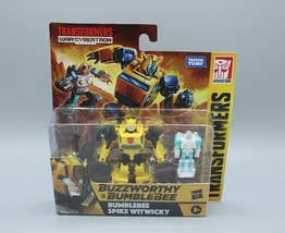 Transformers Buzzworthy Bumblebee War for Cybertron Bumblebee &amp; Spike 2-Pack - £15.56 GBP