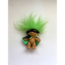 Russ Berrie Troll Doll Plastic Black Cape and Mask 3 in without hair - $9.89