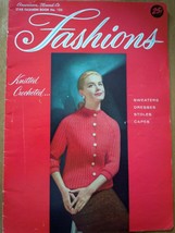 Vintage American Thread Co.Star Fashion Book No 125 Knitted Crocheted Items 1958 - $4.99
