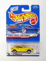 Hot Wheels Mercedes SLK #646 First Editions #11 of 40 Yellow Die-Cast Car 1998 - £3.15 GBP