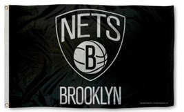 Brooklyn Nets Basketball US Flag 3X5Ft Polyester Banner USA Digital Print - £12.75 GBP