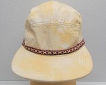 Field Study by Kyle Ng Yellow Cream Tie-Dyed 5-Panel Hat Embroidered Adj... - $73.25