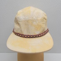 Field Study by Kyle Ng Yellow Cream Tie-Dyed 5-Panel Hat Embroidered Adj... - £57.64 GBP