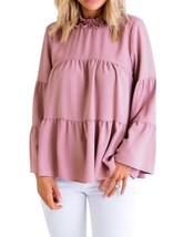 Karlie tier boho top in ROSE - size S - £45.16 GBP