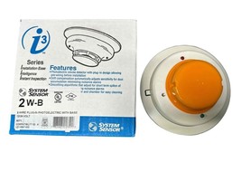 NEW System Sensor 2W-B 2-Wire Plug-In Photoelectric Smoke Detector With ... - £33.33 GBP