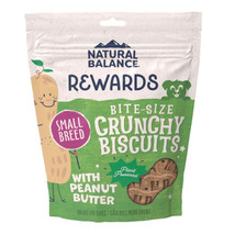 Natural Balance Pet Foods Rewards Crunchy Biscuits Dog Treats Peanut Butter 1ea/ - £7.87 GBP
