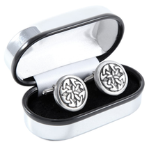 Celtic Knot Pewter Cufflinks - PC290 - £28.33 GBP