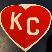 I loveThe KC chiefs NFL Kansas City Chiefs Football Vinyl Decal red - £1.98 GBP