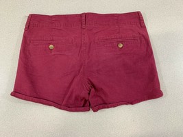 Blue Crush Women&#39;s Size 5 Burgundy Low Rise Stretch 5 Pocket Cut Off Jea... - $10.74 CAD