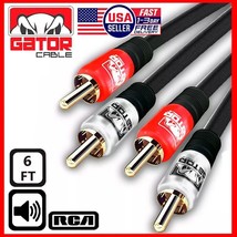 2-RCA to 2-RCA Cable Male Stereo Audio Patch Coaxial Cord L/R Gold Plate... - $9.99