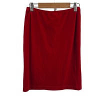 American Apparel Red Velvet Mini Pencil Skirt Small New - £18.90 GBP