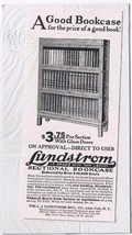Vintage Print Ad Lundstrom Sectional Bookcase 3&quot; x 6 1/4&quot; - $2.85