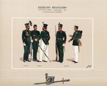 BRAZIL Army Infantaria 1852 9.0 Batalhao De Cacadores  Exercito Brasilei... - £17.34 GBP