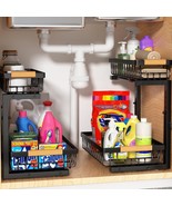 Under Sink Organizer Storage 2 Pack, 2 Tier Slide Out Height Adjustable,... - $63.94