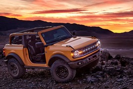 2021 Ford Bronco sunset orange | 24x36 inch POSTER | off road suv - £16.22 GBP