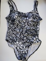Sabree One Piece Swimsuit Soft Cup Womens size 16 black &amp; white - $15.00