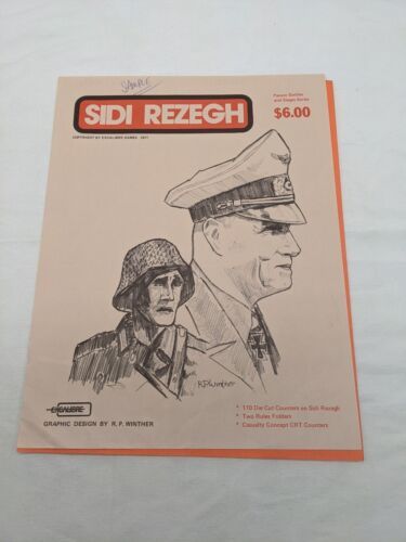 **BOOK ONLY** Sidi Rezegh Excalibre Games 1977 - $8.90