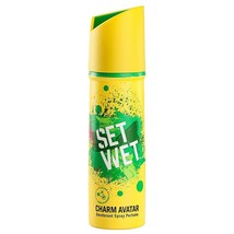 Set Wet Breloque Avatar Déodorant &amp; Corps Spray Parfum pour Hommes,150ml ( De 1) - £14.87 GBP