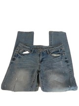 Distressed Aeropostale Womans Skinny Jeans Size 8 Reg Low Rise Stone Washed - $10.88