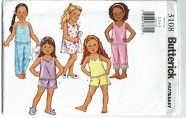 Butterick Sewing Pattern 3108 Childs Top Gown Shorts Pants Size 2-5 - £5.61 GBP