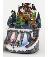 One Hundred Eighty Degrees Animated Holiday House with Rotating Tree #EM... - $128.65