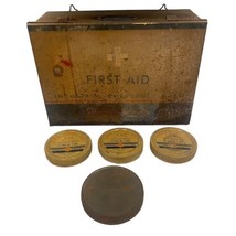 Vintage JOHNSON &amp; JOHNSON Medical Cabinet Industrial Emergency Case First Aid - £26.18 GBP