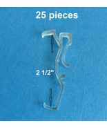 25 pcs 2 1/2 Inch CLEAR Valance Clips Faux &amp; Wood Horizontal Blinds Part... - £16.73 GBP