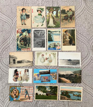 Set of 17 Vintage Postcards 1900s -1950s - £21.87 GBP