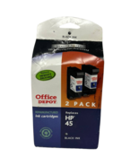 Office Depot Twin Pack Black Ink Cartridge HP DeskJet 710 722 OfficeJet ... - $20.66