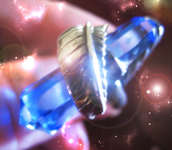 HAUNTED BLUE CRYSTAL WAND RING 7 HIGHEST CRYSTAL POWERS MAGICK MYSTICAL TREASURE image 2