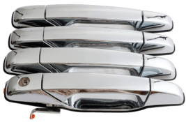 4pc Silver Exterior Door Handle Set For Yukon Avalanche Suburban Sierra Escalade - £32.24 GBP