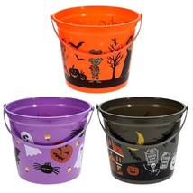 Printed Halloween Pail, 9.45-in. (Orange) - £20.81 GBP