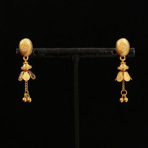 22k Seal Higher Gold 3.2cm Ear Crawler Earrings Half Aunts Best Deal Jewelry - £636.24 GBP