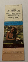 Matchbook Cover Matchcover Girly Girlie Pinup Oak Forest Restaurant St T... - $1.90