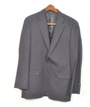 Ralph Lauren 40L Navy Blue Plaid Slim Fit 2 Button Blazer - $34.36