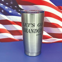 Lets Go Brandon Engraved Tumbler Insulated Travel Mug Military Mug Coffee Cup - $23.95