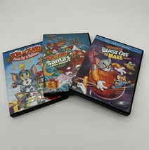 Tom and Jerry DVD Lot Blast Off to Mars, Sant’s Little Helpers, Paws For Holiday - £9.57 GBP