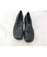 NATUALIZER BLUE LEATHER SHOES LOAFERS sz7.5 COMFORTABLE PRE-OWNED AF100266 - £12.83 GBP